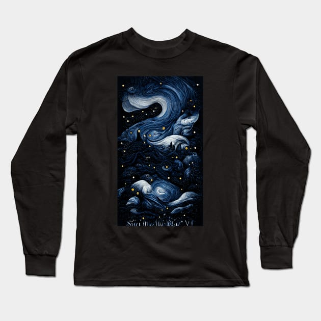 The sky at night Long Sleeve T-Shirt by ai1art